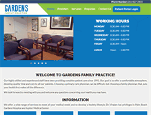 Tablet Screenshot of gardensfamilypractice.com